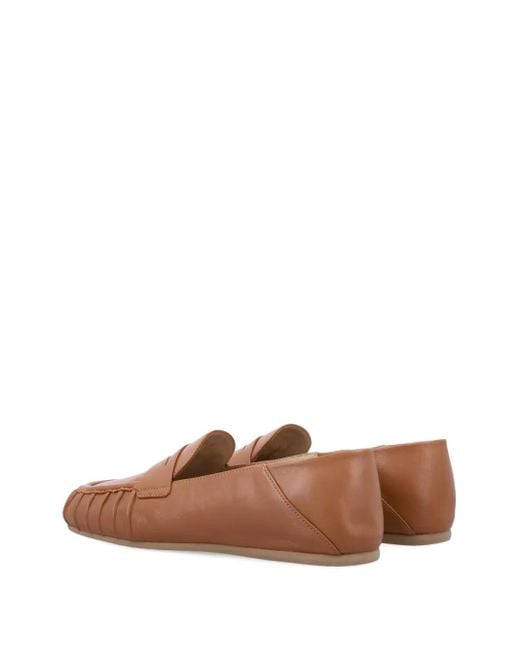 Stuart Weitzman Brown Brooks Loafers