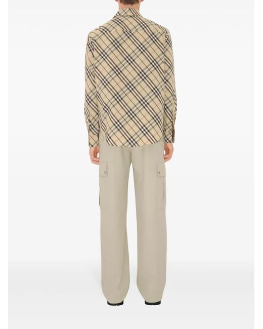 Burberry Brown Vintage Check Shirt for men