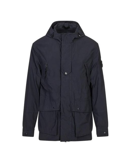 Stone Island Blue Q100024 Nylon Smerigliato_S.I. Ghost Jacket for men