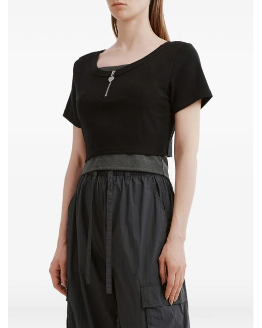 Izzue Black Zip T-Shirt