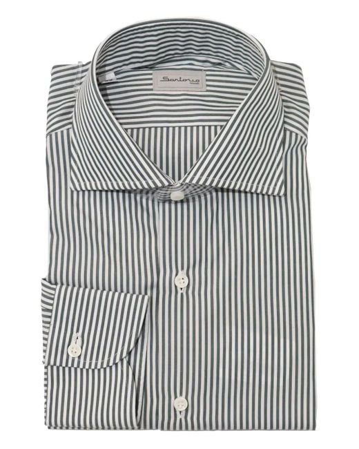 Camicia A Righe di Sartorio Napoli in Gray da Uomo
