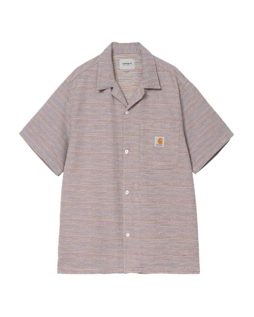 Carhartt Gray Stripe Short-Sleeve Shirt for men