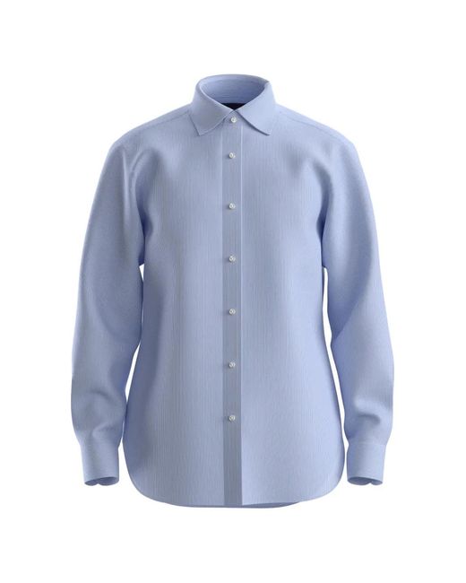 Boss Blue X Beckham Buttoned Shirt for men