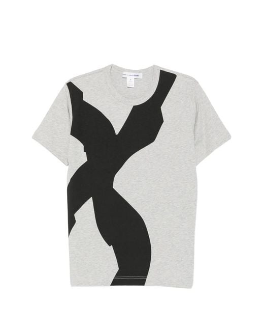 Comme des Garçons Gray Short-Sleeves T-Shirt for men