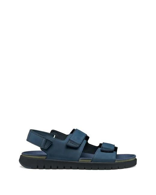 Geox Blue Respira Touch-Strap Sandals for men