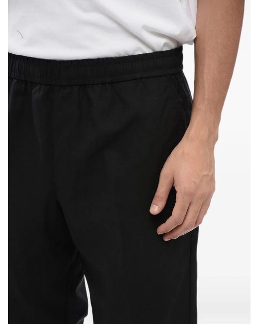 Neil Barrett Black Elastic-Waistband Drawstring-Fastening Chinos for men