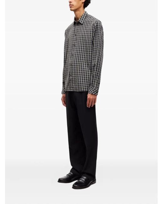 Samsøe & Samsøe Gray Checked Saryan Shirt for men