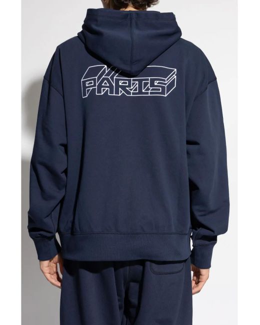 KENZO Blue Kube Hoodie for men