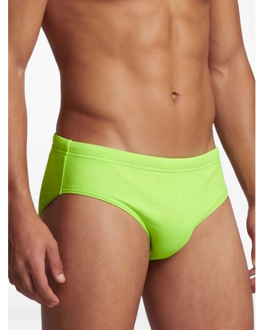 DSquared² Green Logo-Print Elasticated-Waistband Swimming Trunks for men