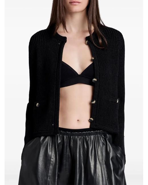 Proenza Schouler Black Wilson Cardigan