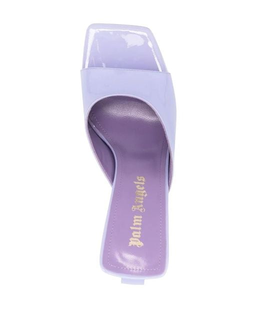 Palm Angels Purple 113Mm Palm Tree Sandals