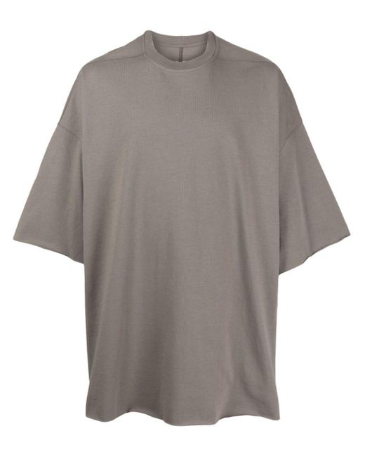 メンズ Rick Owens オーバーサイズ Tシャツ Gray