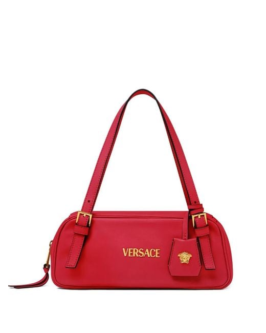 Versace Red Tag Nappa Bowling Bag