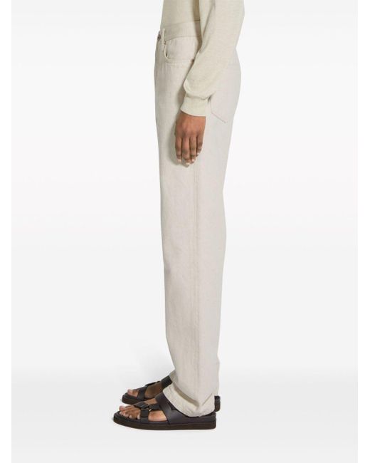 Zegna Roccia Jeans mit geradem Bein in White für Herren