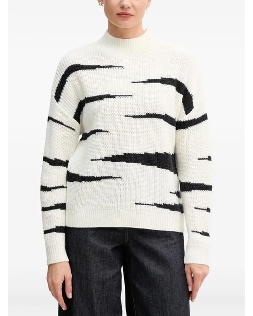 MARC AUREL Natural High-Neck Sweater
