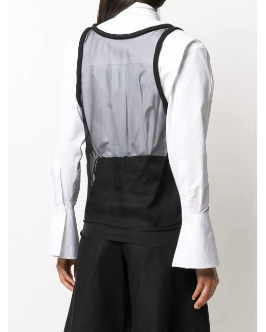 Valentino Garavani Black Silk Tank Top