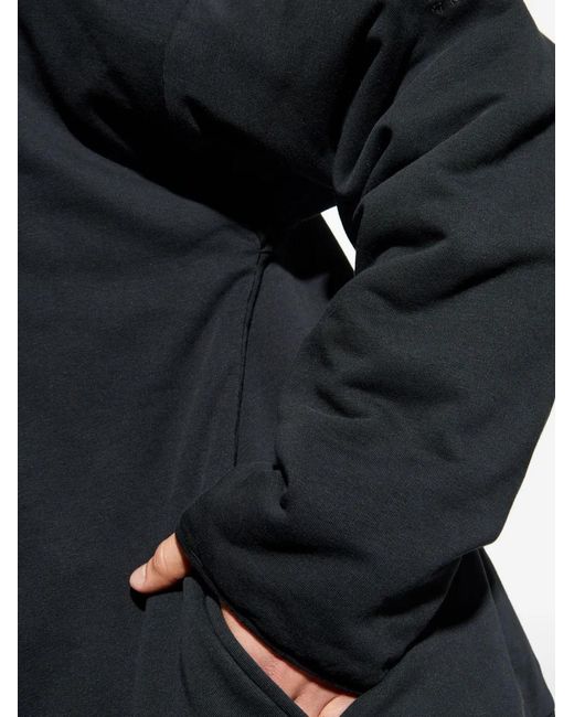 MM6 by Maison Margiela Blue Cotton Hoodie for men