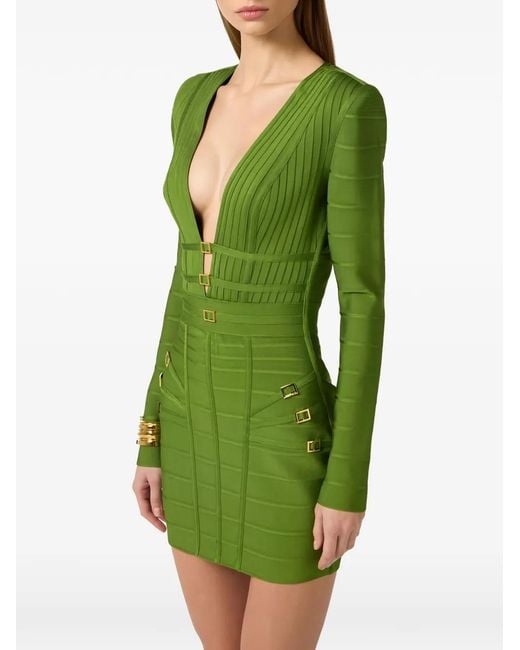 Elisabetta Franchi Green Mini Dress