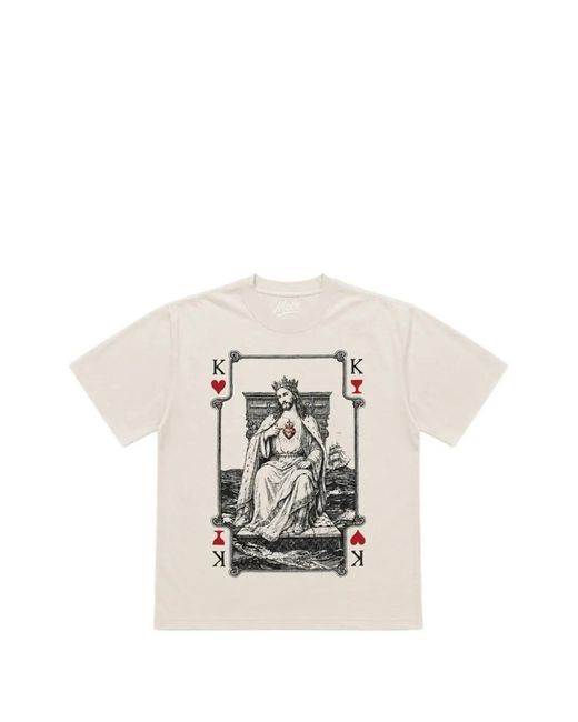 Melt White Graphic-Print T-Shirt for men