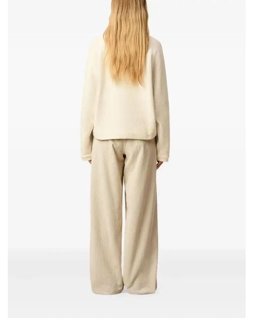 AMI Natural Embroidered Sweatshirt