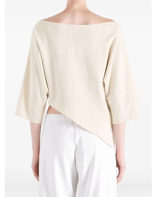 Cortana Cropped Top in het Natural