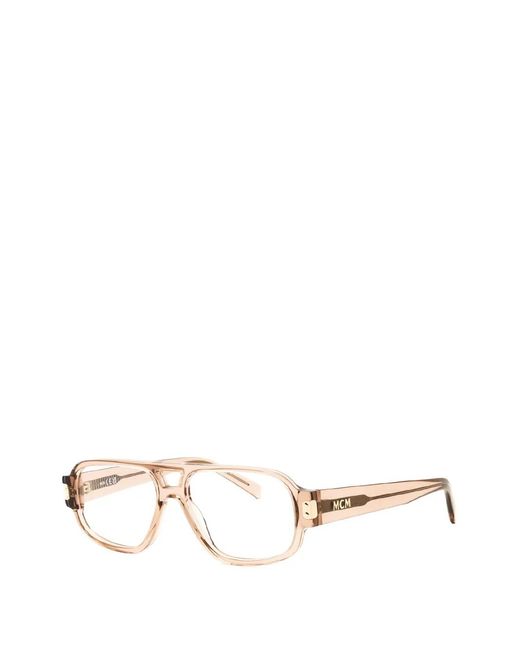 MCM Pink Pilot-Frame Glasses for men