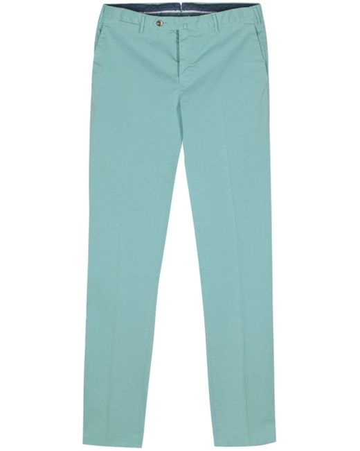 PT Torino Blue Slim-fit Chino Trousers for men