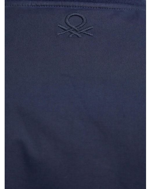 Benetton Blue Press-Stud Jacket for men