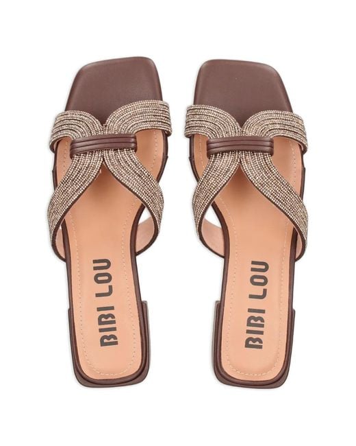 Bibi Lou Brown Sloan Sandals
