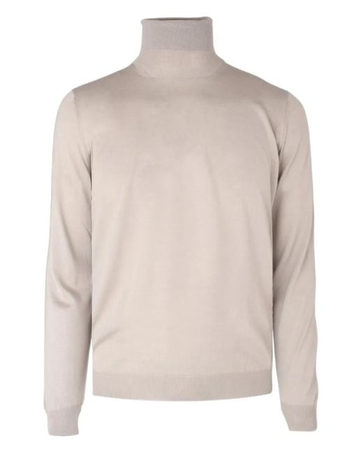 Lardini Natural Roll-Neck Sweater for men
