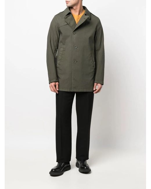 Herno Green Single-Breasted Lightweight Jacket for men