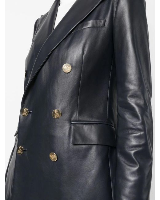 Ralph Lauren Black Camden Double-Breasted Blazer