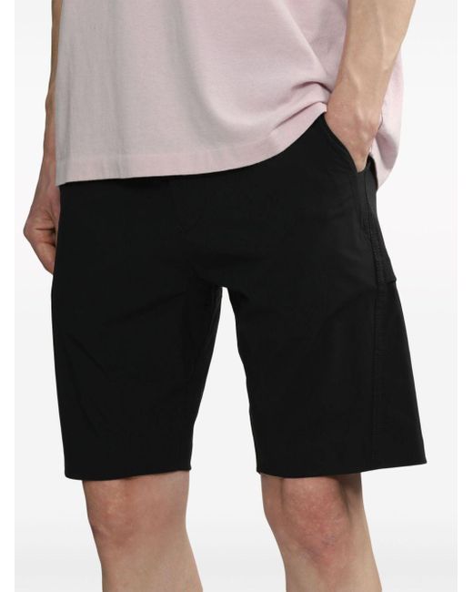 Stone Island Black Elasticated-waist Track Shorts for men