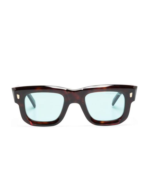 Cutler & Gross Black Tortoiseshell-effect Square-frame Sunglasses