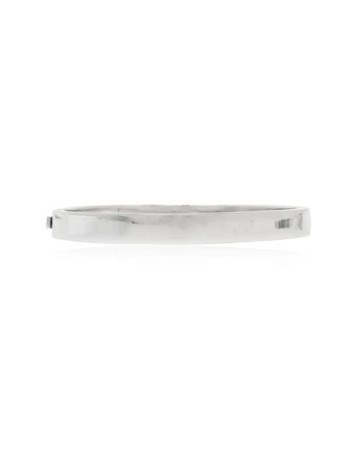COACH White Crystal-Embellishment Bracelet