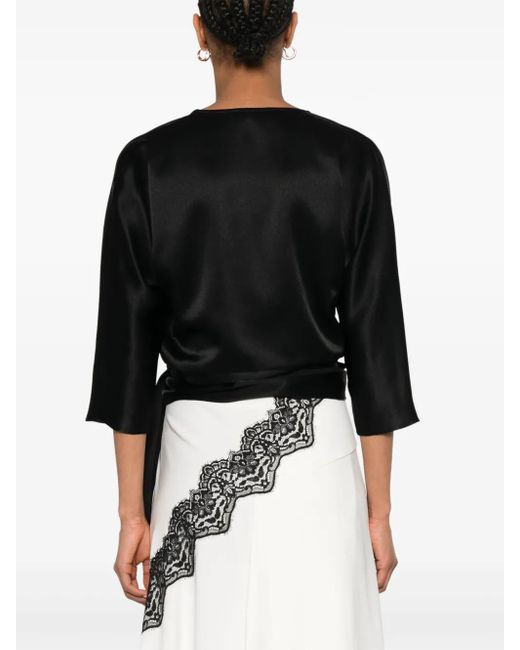 Antonelli Black Diamante Bluse