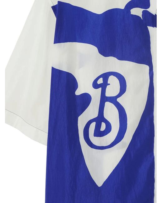 Burberry Tweekleurig Overhemd in het Blue voor heren