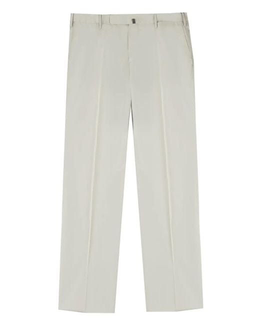 Incotex White Tapered Trousers for men