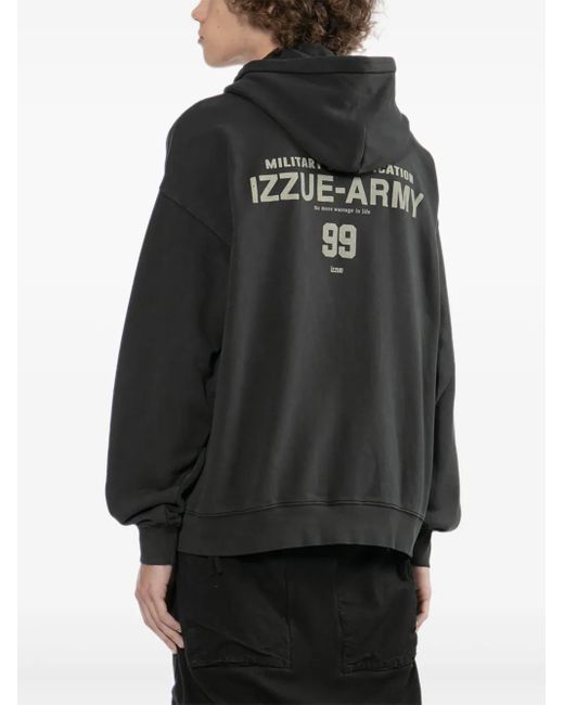 Hoodie À Patch Logo Izzue pour homme en coloris Black