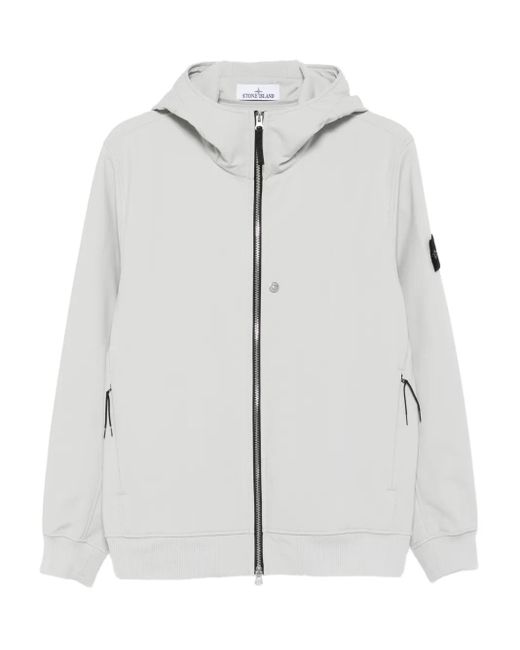 メンズ Stone Island Q100004 フーデッドジャケット Gray