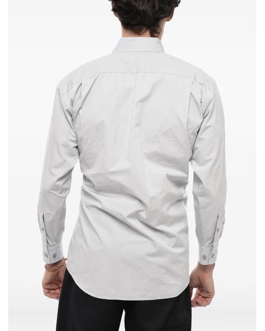 Chemise En Coton À Design Cache-Cœur Balenciaga en coloris White