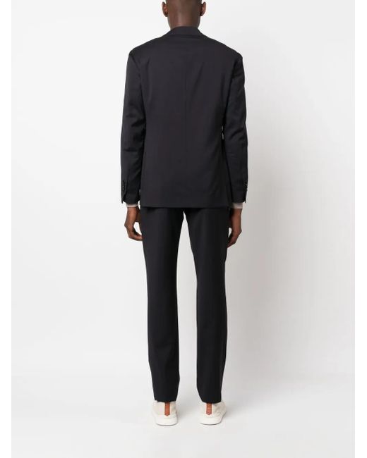Lardini Blue Single-Breasted Wool Suit Set for men