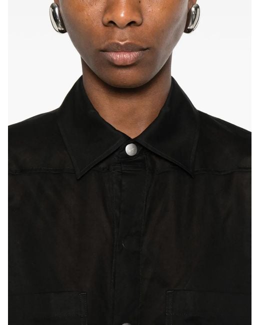 Rick Owens Black Tommy Shirt