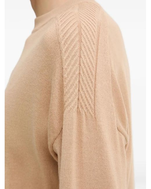 ARMANI EXCHANGE Black Textured Split-Back Sweater
