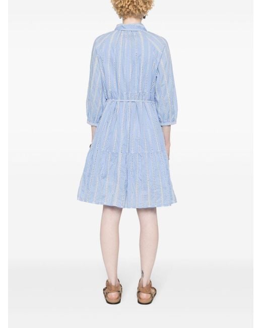 Woolrich Mini-jurk Met Borduurwerk in het Blue