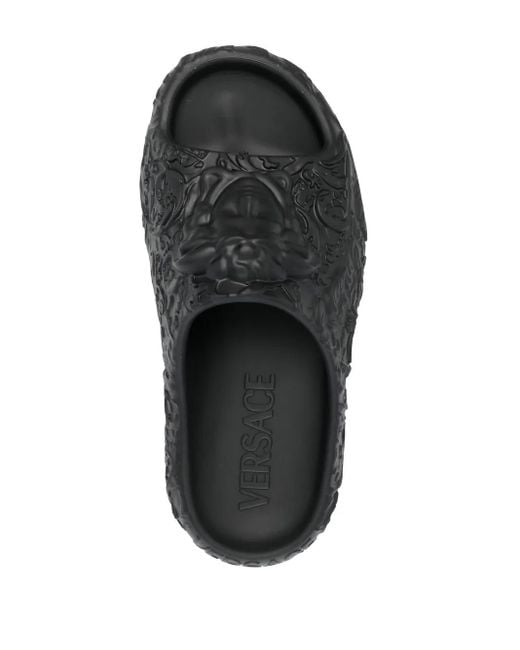 Versace Black Medusa Dimensions Pool Slides