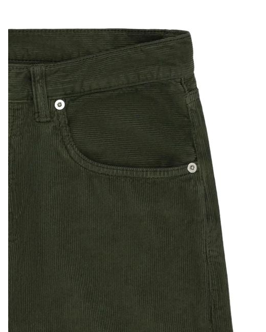 Fortela Green Five Pocket Corduroy Trousers for men