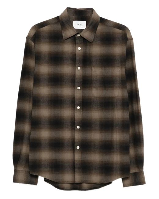NN07 Black Button-Up Shirt Made for men
