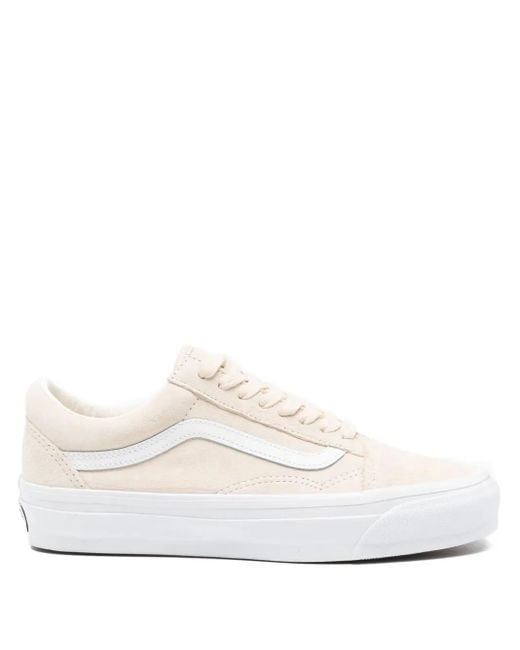 Vans White Suede Sneakers
