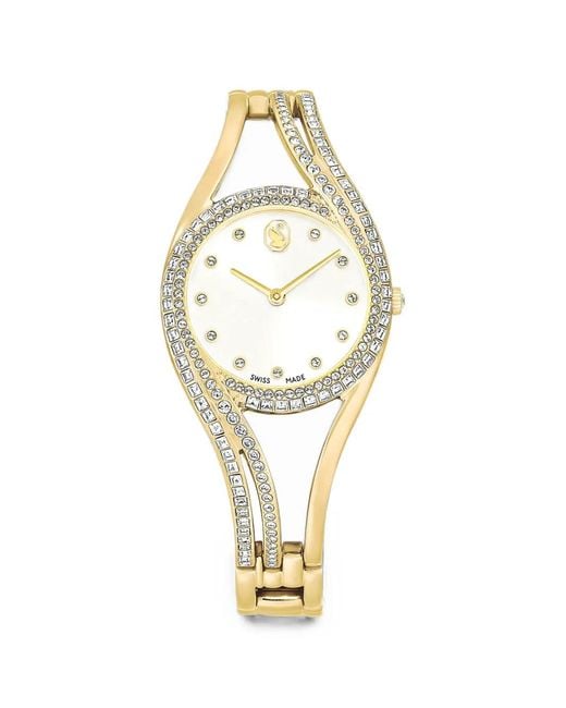 Swarovski Metallic Round 28Mm Watch